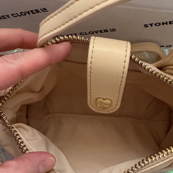 Brand New Stoney Clover Lane Pouchette Crossbody Bag – Sand Micro Crossbody - Picture 7 of 8